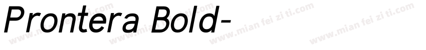 Prontera Bold字体转换